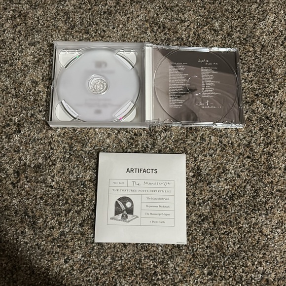Taylor Swift The Tortured Poets Department Collector CD The Manuscript Artifacts - Picture 5 of 9